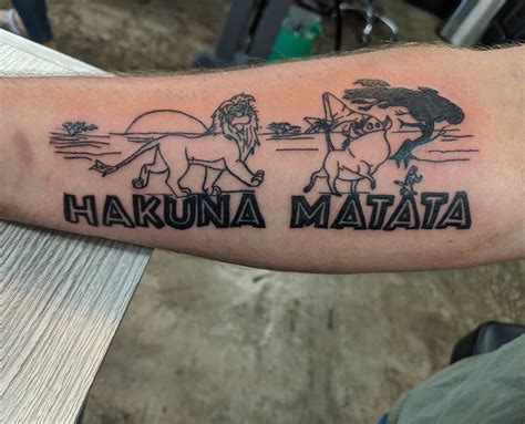 Hakuna Matata Tattoo Ideas Celebrating a Life。